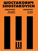 Andantino From Quartet #4 Opus 83 by Shostakovich Dmitri - Tysganov D - for Violin and Piano