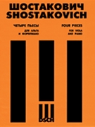 4 Pieces From Gadfly Opus 97 by Shostakovich Dmitri - Borisovsky Vadim - for Viola and Piano