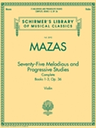 75 Melodious & Progressive Studies Opus 36 by Mazas / Herrmann for Violin Method (Complete)