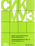 String Quartet #15 Opus 144 by Shostakovich Dmitri for Str Quartet