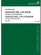 Sonata #2 In D Major Opus 89 by Reinecke Carl for Cello and Piano