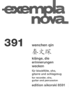 Klänge Die Erinnerungen Wecken For Recorder Sho Guitar And Percussion Score by Wenchen Qin for