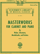 Masterworks for Clarinet and Piano by Various - Simon Eric - for Accompaniment CD