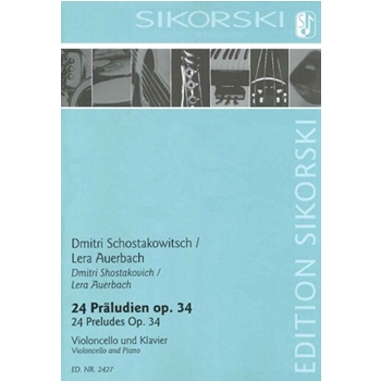24 Preludes, Op. 34 - for Cello and Piano