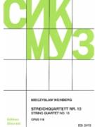 String Quartet #13 Opus 118 by Weinberg Mieczyslaw for Str Quartet