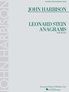 Leonard Stein Anagrams by Harbison John for Piano