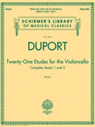 21 Etudes Complete Books 1 2 by Duport Jean-Louis - Schulz Leo - for Cello Method