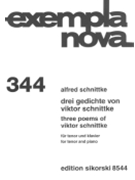3 Poems of Viktor Schnittke by Schnittke Alfred for