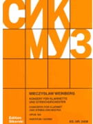 Concerto for Clarinet and String Orchestra Op. 104 by Weinberg Mieczyslaw for Study Score