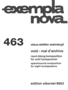 Void - Mal d'Archive by Mahnkopf Claus-Steffen for