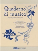 Quaderno di musica' Manuscript Paper by for