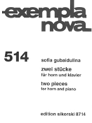 2 Pieces by Gubaidulina Sofia for French Horn and Piano