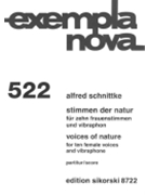 Voices of Nature by Schnittke Alfred for Vocal Scor