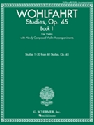 Studies Opus 45 Book I by Wohlfahrt Franz for Violin Method
