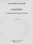 Concerto by Schuller Gunther for Trumpet and Piano