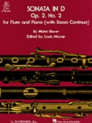 Sonata in D Major Op. 2 No. 2 by Blavet Michel for Flute
