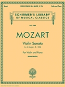 Sonata K526 A Major by Mozart Wolfgang Amadeus for Violin and Piano