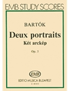 Two Portraits Op. 5 by Bartok Bela - Dille - for Study Score