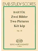 Two Pictures Op. 10 by Bartok Bela for Study Score