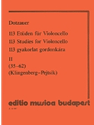 113 Studies - Volume 2 by Dotzauer Justus Johann Friedrich - Klingenberg Pejtsik - for Cello