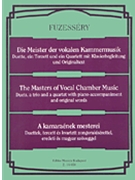 Masters of Vocal Chamber Music by Various - Fuzessery Tibor - for