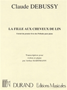 La Fille Aux Cheveux De Lin by Debussy Claude - Hartmann Arthur - for Violin Sol
