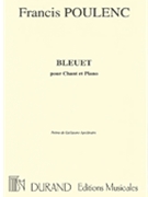Bleuet Mezzo/piano (poeme De Guillaume Appolinaire) by Poulenc Francis for
