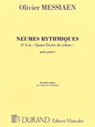 Neumes Rhythmiques Piano (no3 Of 4 Etudes De Rythme) New Ed With Composer Analysis by for