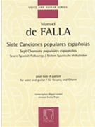 Siete Canciones Populares Espanolas by De Falla Manuel for Vocal w/gt