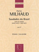 Saudades Do Brazil by Milhaud Darius for Piano