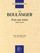 D'un Soir Triste by Boulanger Lili for Piano Trio