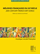20th Century French Art Songs by Various for Medium Low Voice