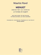 Menuet by Ravel Maurice - Dushkin Samuel - for Violin