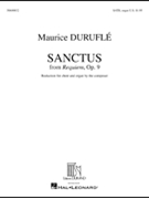 Sanctus From Requiem Opus 9 by Durufle Maurice for SATB and Organ