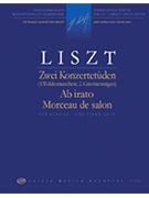 2 Concert Etudes Ab irato & Morceau de salon by Liszt Franz for Piano
