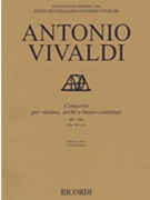 Concerto A Minor Violin Strings Continuo Rv356 (op. 3 No. 6) Score by Vivaldi Antonio Lucio for Score
