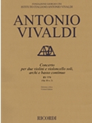 Concerto G Minor 2 Violins Violoncello Strings Continuo Rv578 (op. 3 No. 2) Score by Vivaldi Antonio Lucio for Score