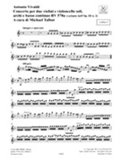 Concerto G Minor 2 Violins Violoncello Strings Continuo Rv578a (variant Of Op3/n2) Pts by Vivaldi Antonio Lucio for Parts