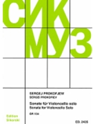 Sonata Op. 134 by Prokofiev Sergei - Blok Vladimir - for Cello Solo