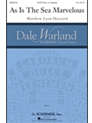 as is the sea marvelous by Hazzard Matthew Lyo cummings e e for SATB divisi a cappella
