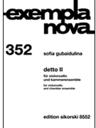 Detto II by Gubaidulina Sofia for Study Score