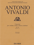Concerto for Violin Strings and Basso Continuo - RV324 Op. 6 No. 1 by Antonio Vivaldi for Study Score