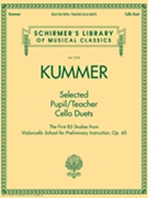 Selected Pupil/Teacher Cello Duets by Kummer Friedrich August for 2 Cello