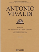 Concerti for Violin Strings & Basso Continuo RV320 RV378 RV745 by Vivaldi Antonio Lucio for Score
