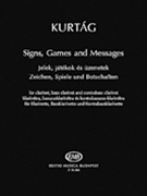 Signs Games and Messages by Kurtag Gyorgy for Clarinet