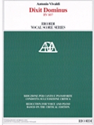 Dixit Dominus RV807 by Vivaldi Antonio Lucio - Frige Antonio - for Voice and