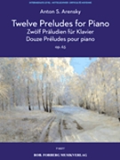 Twelve Preludes for Piano by Arensky Anton Stepanovich for Piano