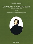 Capriccio by Paganini Niccolo - Vescovo Italo - for Violin