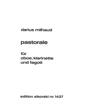 Pastorale - Oboe, Clarinet and Bassoon Score and Parts