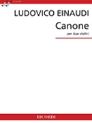 Canone by Einaudi Ludovico for 2 Violin